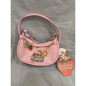 NEW The World of Strawberry Shortcake  - Pink - Mini Micro Purse Bag w/ Charms
